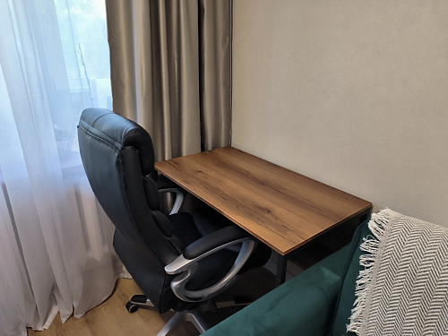 Письменный стол Клер Лофт дуб делано светлый / белый матовый фото покупателя 41