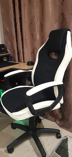 Компьютерное кресло Gamer черное / бежевое фото покупателя 28