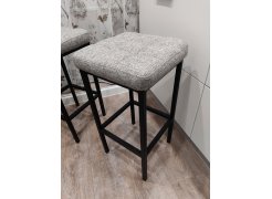 Барный стул Лофт кожзам темно-серый / черный матовый фото покупателя 169