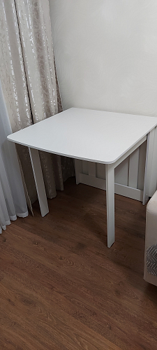 Стол обеденный раздвижной СтК4 дуб молочный фото покупателя 3