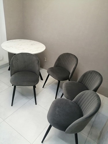 Стул на металлокаркасе Gabi 1 light purple / black фото покупателя 385