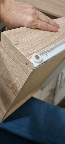 Компьютерный стол КСТ-109П правый дуб сонома / белый фото покупателя 5