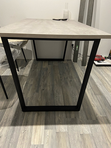 Стол раскладной Лота Лофт 120 25 мм юта / черный матовый фото покупателя 886