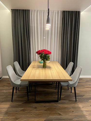 Стул на металлокаркасе Kora light purple / black фото покупателя 310