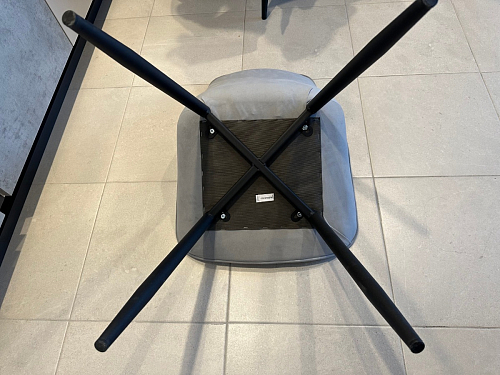 Стул на металлокаркасе Седа К коричневый velvet lux 100 / черный фото покупателя 41