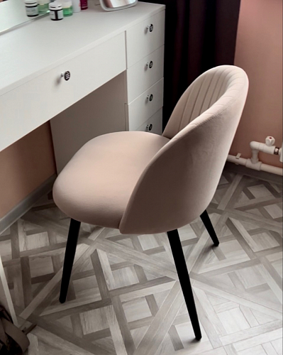 Стул на металлокаркасе Gabi latte / gold / black фото покупателя 725