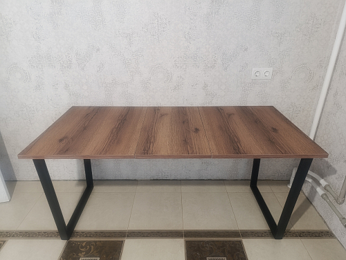 Деревянный стол Лота Лофт 140х80 черный матовый / бетон светлый фото покупателя 709