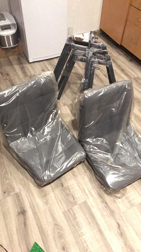 Стул на металлокаркасе Чилли синий / белый фото покупателя 1402