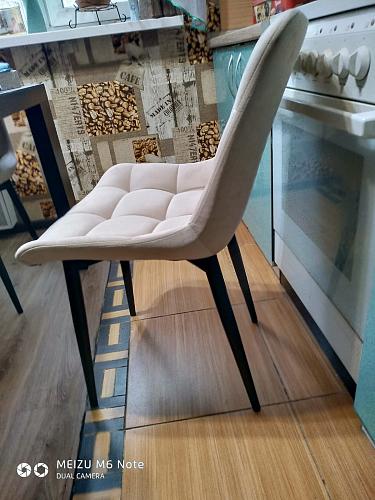 Стул на металлокаркасе Челси велюр коричневый / черный каркас фото покупателя 259