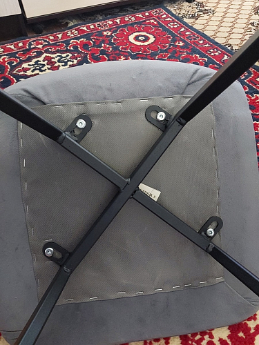 Стул на металлокаркасе Чилли К черный / зеленый фото покупателя 625