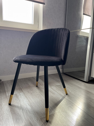 Стул на металлокаркасе Gabi latte / gold / black фото покупателя 560