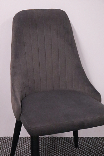 Стул на металлокаркасе Kora black / gray из шоурума 18