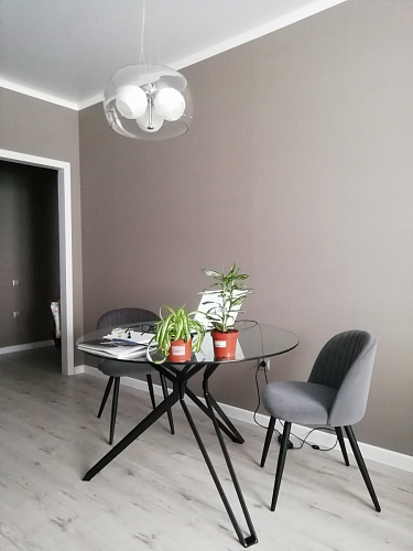 Стул на металлокаркасе Gabi 1 light purple / black / gold фото покупателя 21