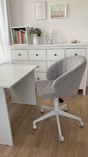 Компьютерное кресло Пард confetti silver серый / черный фото покупателя 154