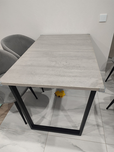 Деревянный стол Лота Лофт 140х80 дуб крафт табачный / черный матовый фото покупателя 56