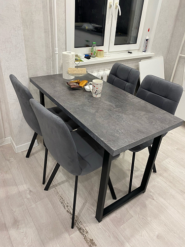 Стул на металлокаркасе Чилли бирюзовый / черный фото покупателя 1047