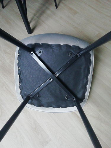 Стул на металлокаркасе Capri голубой фото покупателя 84