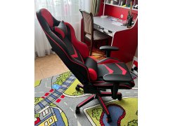 Компьютерное кресло Racer черное / голубое фото покупателя 85