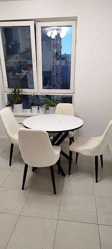 Стул на металлокаркасе Kora light blue / white фото покупателя 299