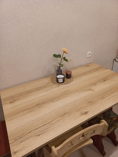 Стол Тринити Лофт 120 32 мм бетон / черный матовый фото покупателя 631