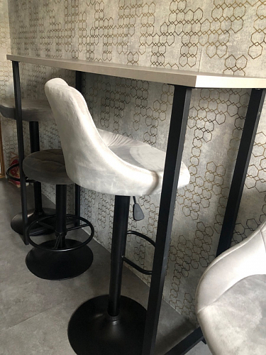 Барная стойка Дилан Лофт 120х40х98 дуб делано темный фото покупателя 54