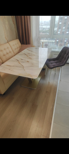 Стол на тумбе Бугун обсидиан / черный фото покупателя 13