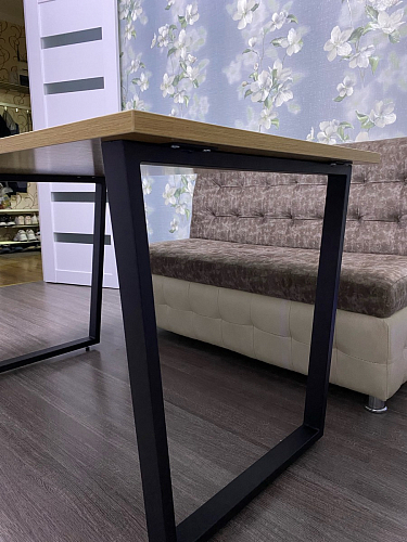 Деревянный стол Лота Лофт 140х80 черный матовый / бетон светлый фото покупателя 547