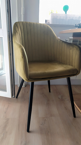 Стул на металлокаркасе Slam синий фото покупателя 120