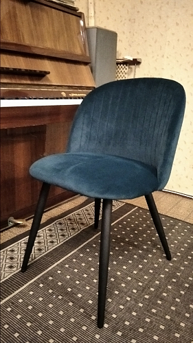 Стул на металлокаркасе Gabi gray / black фото покупателя 262