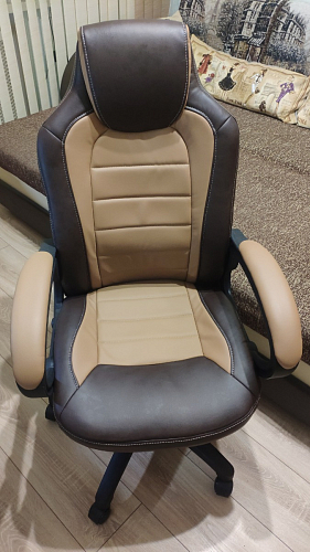 Компьютерное кресло Kadis коричневое / бежевое фото покупателя 61