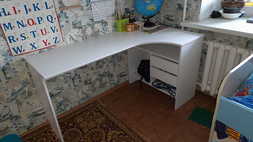 Стол письменный СПм-25 правый венге фото покупателя 11