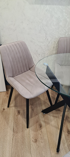 Комплект стульев Вейв 4 шт светло-серый / черный фото покупателя 12