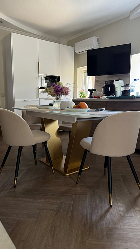 Стул на металлокаркасе Gabi 1 light purple / black фото покупателя 412