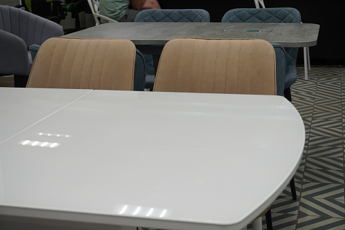 Стул на металлокаркасе Седа К кирпичный / черный из шоурума 2