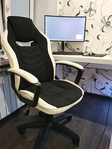 Компьютерное кресло Gamer черное / бежевое фото покупателя 82