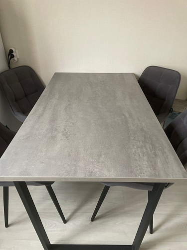 Стол раскладной Лота Лофт 120 25 мм юта / черный матовый фото покупателя 994