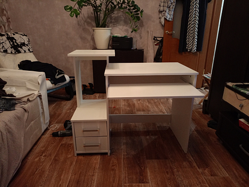 Компьютерный стол Джаз-24 правый дуб сонома фото покупателя 148