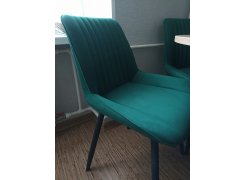 Стул на металлокаркасе Вейв светло-серый (hl 63) / 10К черный каркас фото покупателя 140