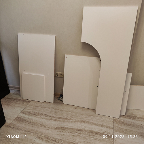 Компьютерный стол КСТ-109П правый дуб сонома / белый фото покупателя 68