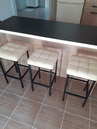 Барный стул Лофт катания лаванда / белый матовый фото покупателя 292