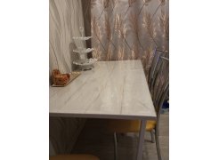 Деревянный стол Лота Лофт 120(160)х75 черный матовый / бетон светлый фото покупателя 516