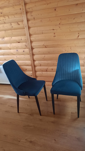 Стул на металлокаркасе Kora light blue / white фото покупателя 317