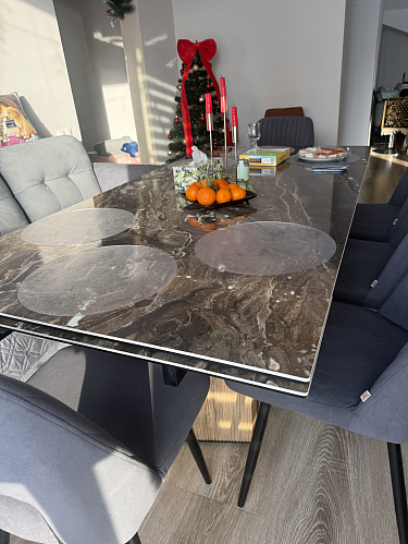 Керамический стол Моцарт 200 amadeus polished / дуб монтана фото покупателя 2