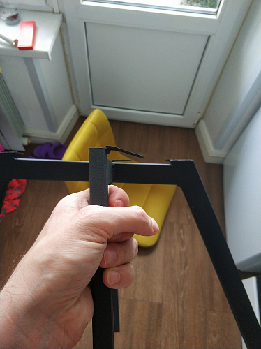 Стул на металлокаркасе Чилли синяя ткань / белый фото покупателя 125