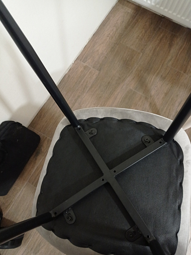 Стул на металлокаркасе Capri blue / white фото покупателя 90