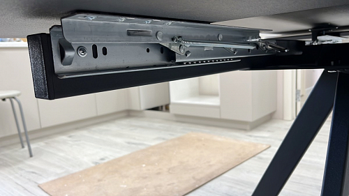 Керамический стол Вилли 140(200)х80 серый мрамор larka grey / черный фото покупателя 63