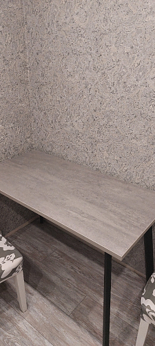 Стол Тринити Лофт 120 32 мм дуб галифакс табако / черный матовый фото покупателя 562