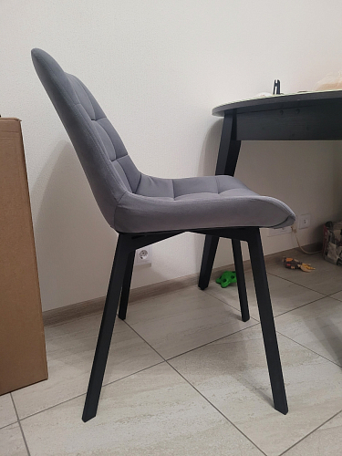 Стул на металлокаркасе Челси велюр коричневый / черный каркас фото покупателя 160