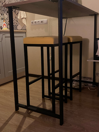 Барная стойка Дилан Лофт 120х50х90 бетон фото покупателя 33