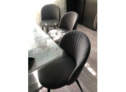 Стул на металлокаркасе Gabi 1 gray / black фото покупателя 619